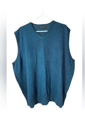 Britches Dark Teal/Blue Merino Wool Blend Sweater Vest - Size 2 XL